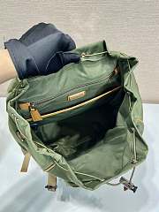 Prada Re-Nylon and Leather Backpack Green/ Brown - 45x27x15cm - 6