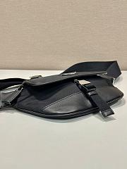 Prada Re-Nylon And Leather Shoulder Bag Black - 18x15x5cm - 4