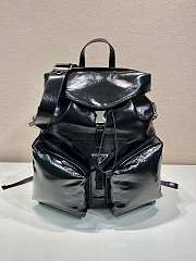 Prada Leather Backpack Black - 40x30x17cm - 1