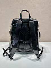 Prada Leather Backpack Black - 40x30x17cm - 5