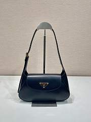 Prada Small Leather Shoulder Bag Black - 25x12x5.5cm - 1