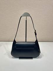 Prada Small Leather Shoulder Bag Black - 25x12x5.5cm - 4