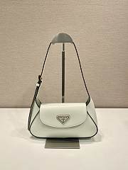 Prada Small Leather Shoulder Bag White - 25x12x5.5cm - 1