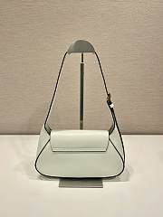 Prada Small Leather Shoulder Bag White - 25x12x5.5cm - 6