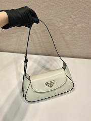 Prada Small Leather Shoulder Bag White - 25x12x5.5cm - 3