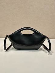 Prada Medium Leather Handbag Black - 31.5x12.5x4.5cm - 6