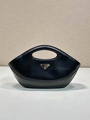 Prada Medium Leather Handbag Black - 31.5x12.5x4.5cm - 4