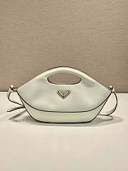 Prada Medium Leather Handbag White - 31.5x12.5x4.5cm - 1