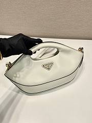 Prada Medium Leather Handbag White - 31.5x12.5x4.5cm - 5