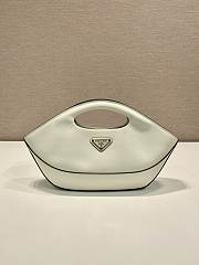 Prada Medium Leather Handbag White - 31.5x12.5x4.5cm - 6