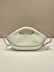 Prada Medium Leather Handbag White - 31.5x12.5x4.5cm - 4