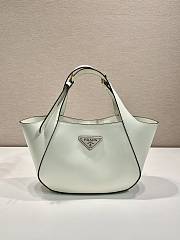 Prada Prada Medium Leather Tote Bag White - 28x20.5x7.5cm - 1