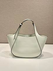 Prada Prada Medium Leather Tote Bag White - 28x20.5x7.5cm - 4