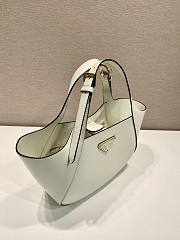 Prada Prada Medium Leather Tote Bag White - 28x20.5x7.5cm - 3