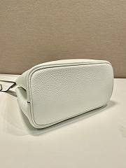 Prada Double Saffiano Leather Mini Bag White - 25x18.5x12.5cm - 2