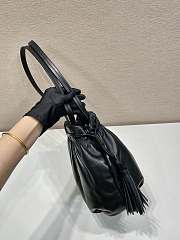 Prada Nappa Leather Shoulder Bag Black - 30x23x15cm - 3