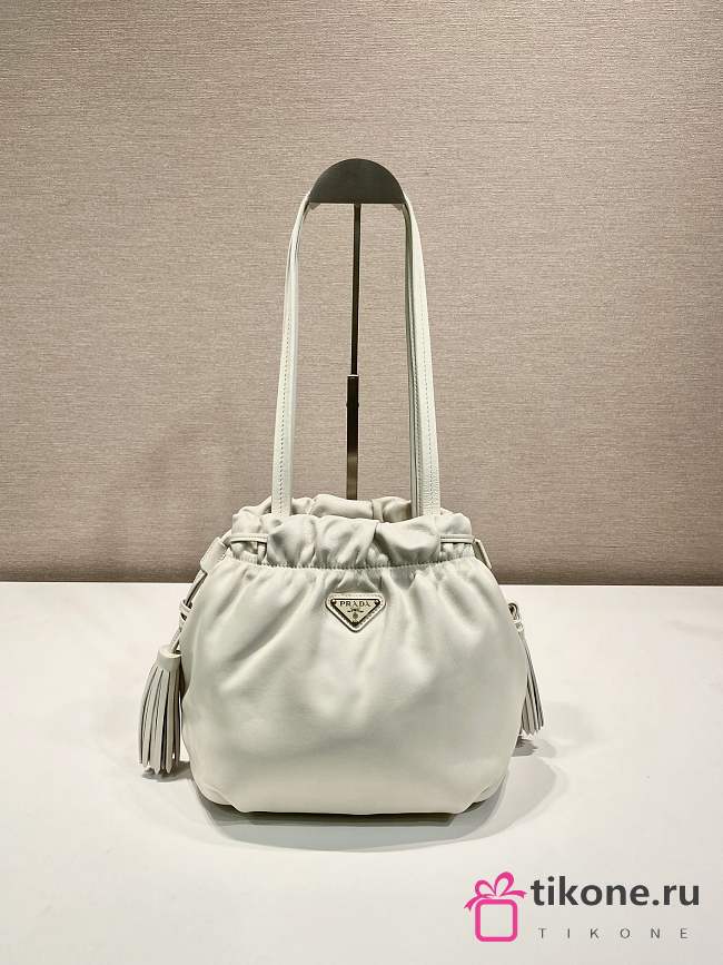 Prada Nappa Leather Shoulder Bag White - 30x23x15cm - 1