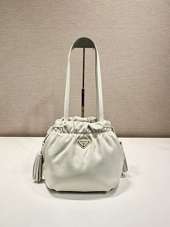 Prada Nappa Leather Shoulder Bag White - 30x23x15cm