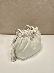 Prada Nappa Leather Shoulder Bag White - 30x23x15cm - 3