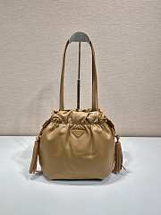 Prada Nappa Leather Shoulder Bag Brown - 30x23x15cm - 6