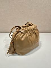 Prada Nappa Leather Shoulder Bag Brown - 30x23x15cm - 4