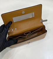 Fendi First Sight Pouch In Calf Leather Brown - 23x13x7cm - 4