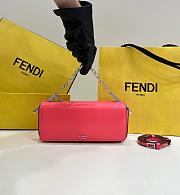 Fendi First Sight Pouch In Calf Leather Pink - 23x13x7cm - 1