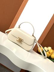 Celine Teen Celine Lola in Shiny Calfskin White - 20x11.5x5cm - 1