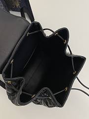 Medium Dior Caro Backpack Black Macrocannage Lambskin - 23x26.7x12.5cm - 2