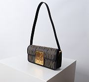 Miss Dior Flap Bag Black Miss Dior Allover Calfskin with Gold Finish Studs - 22x11x6cm - 6