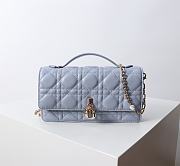 My Dior Mini Bag Pale Blue Cannage Lambskin - 21x11.5x4.5cm - 1