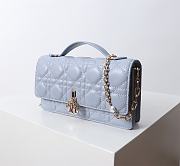 My Dior Mini Bag Pale Blue Cannage Lambskin - 21x11.5x4.5cm - 6