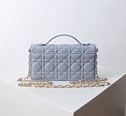 My Dior Mini Bag Pale Blue Cannage Lambskin - 21x11.5x4.5cm - 3