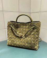 Bottega Veneta Small Andiamo Intrecciato Suede Olive Oil - 25x20x10cm - 4