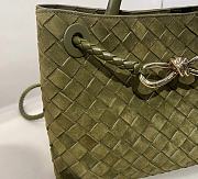 Bottega Veneta Small Andiamo Intrecciato Suede Olive Oil - 25x20x10cm - 5