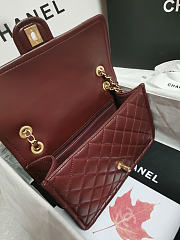 Chanel Large Flap Bag Shiny Crumpled Calfskin & Gold-Tone Metal Dark Brown - 19.5×28×7cm - 2