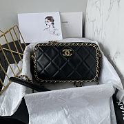 Chanel Small Camera Case Lambskin & Gold Metal Black - 14×23×7cm - 5