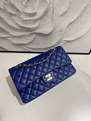 Chanel Classic Flap Caviar Quilted Blue - 15.5×25.5×6.5cm - 1