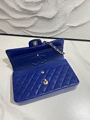 Chanel Classic Flap Caviar Quilted Blue - 15.5×25.5×6.5cm - 2