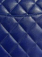 Chanel Classic Flap Caviar Quilted Blue - 15.5×25.5×6.5cm - 3