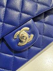 Chanel Classic Flap Caviar Quilted Blue - 15.5×25.5×6.5cm - 4