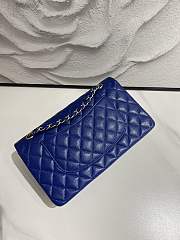 Chanel Classic Flap Caviar Quilted Blue - 15.5×25.5×6.5cm - 6