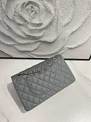 Chanel Classic Flap Caviar Quilted Gray - 15.5×25.5×6.5cm - 6