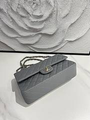 Chanel Classic Flap Caviar Quilted Gray - 15.5×25.5×6.5cm - 3