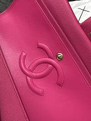 Chanel Classic Flap Caviar Quilted Hot Pink - 15.5×25.5×6.5cm - 2