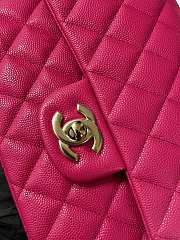 Chanel Classic Flap Caviar Quilted Hot Pink - 15.5×25.5×6.5cm - 4