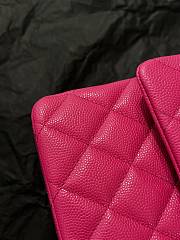 Chanel Classic Flap Caviar Quilted Hot Pink - 15.5×25.5×6.5cm - 5