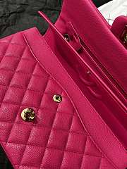 Chanel Classic Flap Caviar Quilted Hot Pink - 15.5×25.5×6.5cm - 6