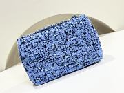 Chanel Small Sequin Flap Bag Blue - 20x5x7cm - 4