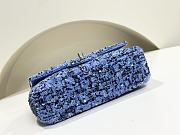 Chanel Small Sequin Flap Bag Blue - 20x5x7cm - 5